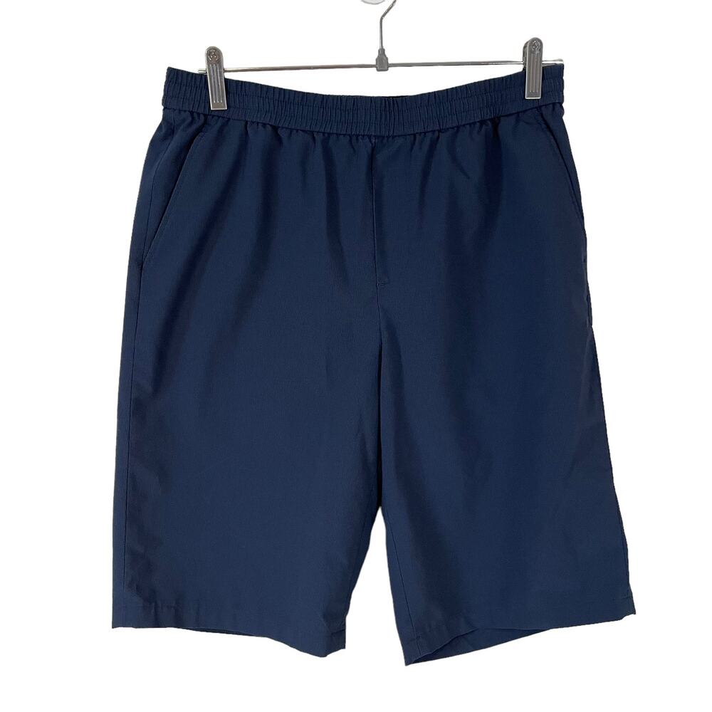 PAT Mens Pull On 11 Inch Shorts Mid Rise Blue Neutral Summer Comfort Casual